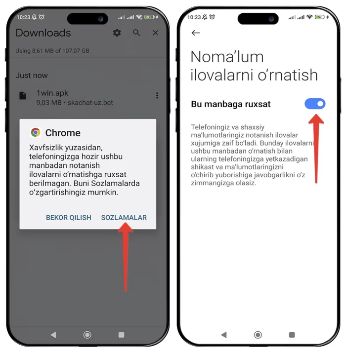 1win skachat android uchun yangi versiyasi 1win ilovasini yuklab olish