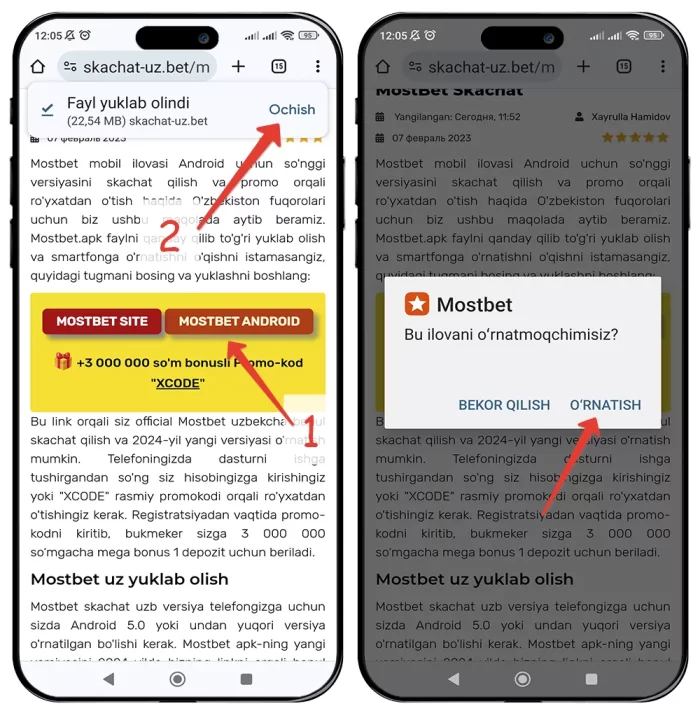 Mostbet uzbekcha apk skachat Mostbet yuklab olish Android uchun